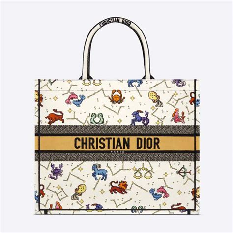 christian dior zodiac bag|dior designer tote bag.